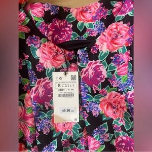 Zara Floral Ruffle Dress
